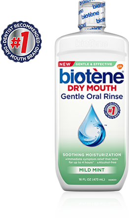 Biotene fresh mint moisturizing oral rinse mouthwash